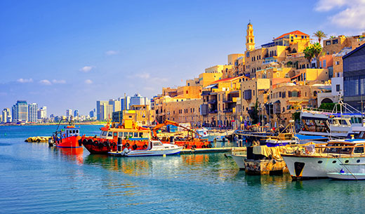 antigua vista de jaffa